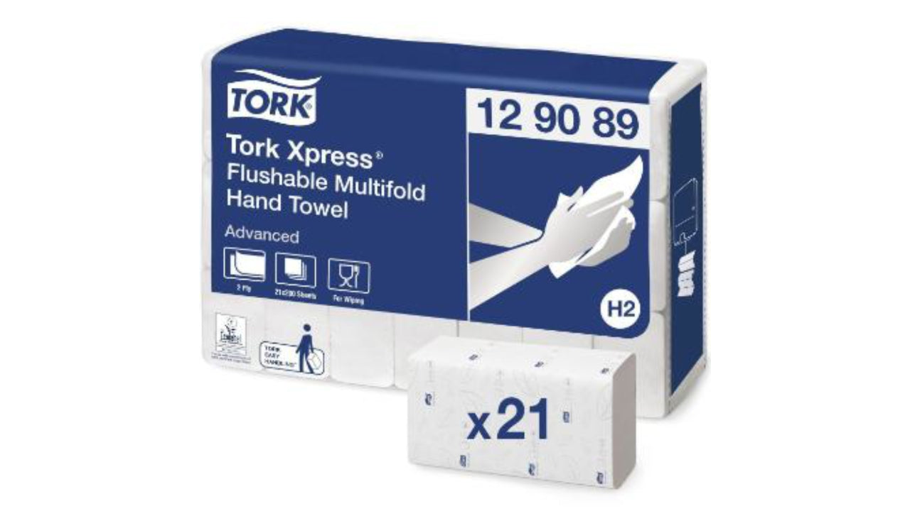 Håndklædeark 200stk Tork H2 advanced