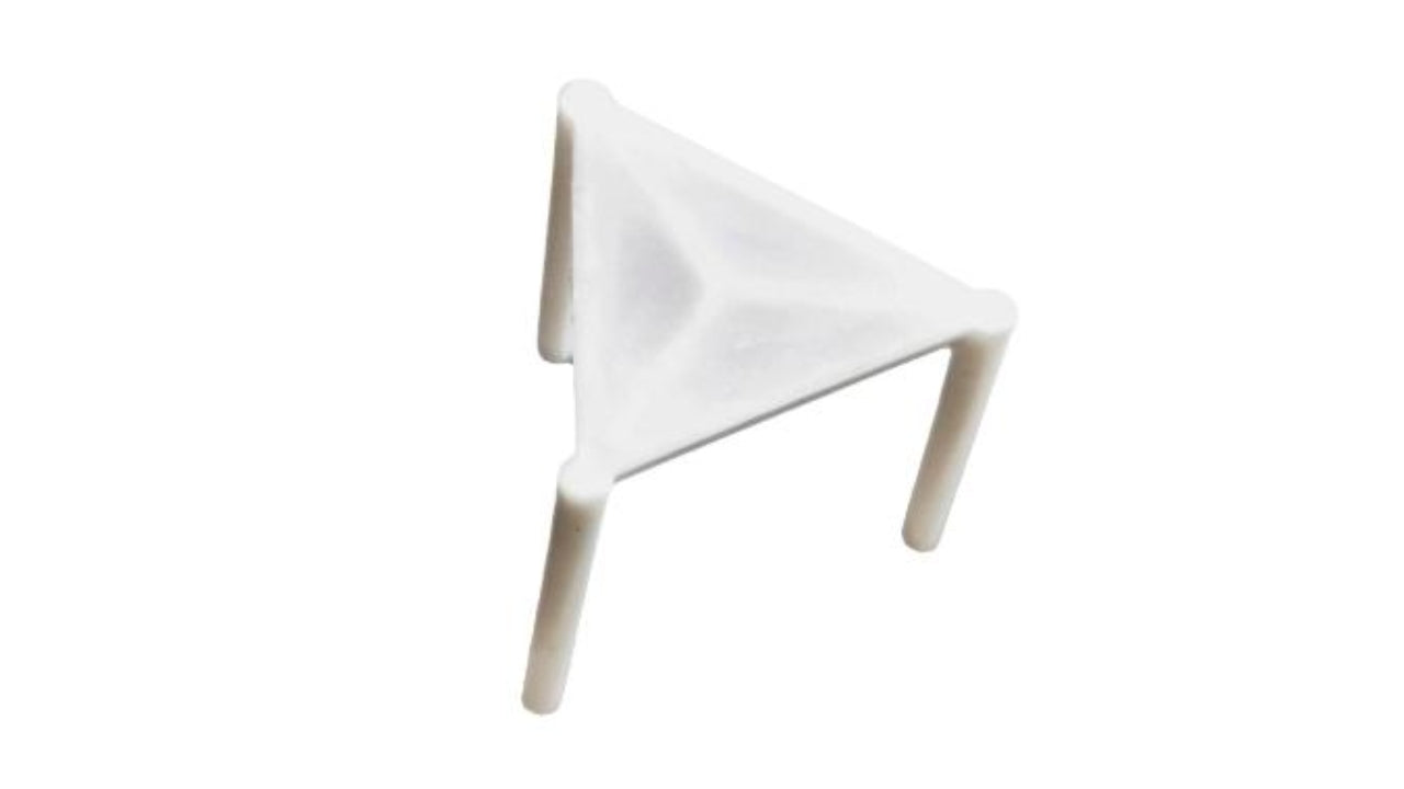 Trefod pizzabord 1000stk hvid plast