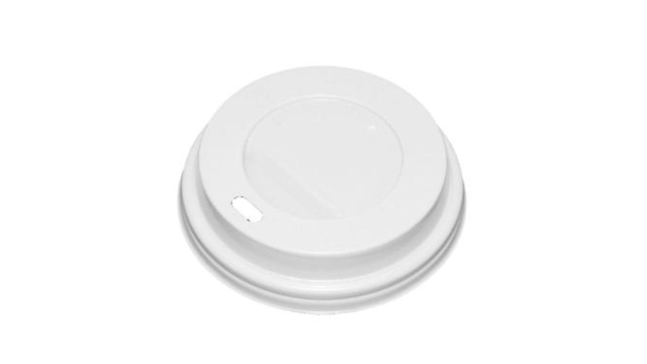 Plastlåg højt til papbæger 80mm 100stk