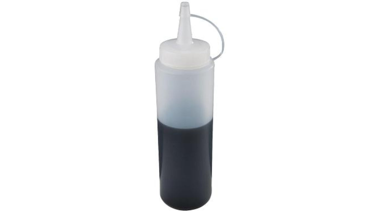 Plastflaske med tud/skruelåg 350ml