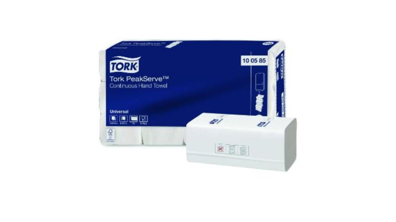 Håndklædeark uni H5 12x410stk 1-lag