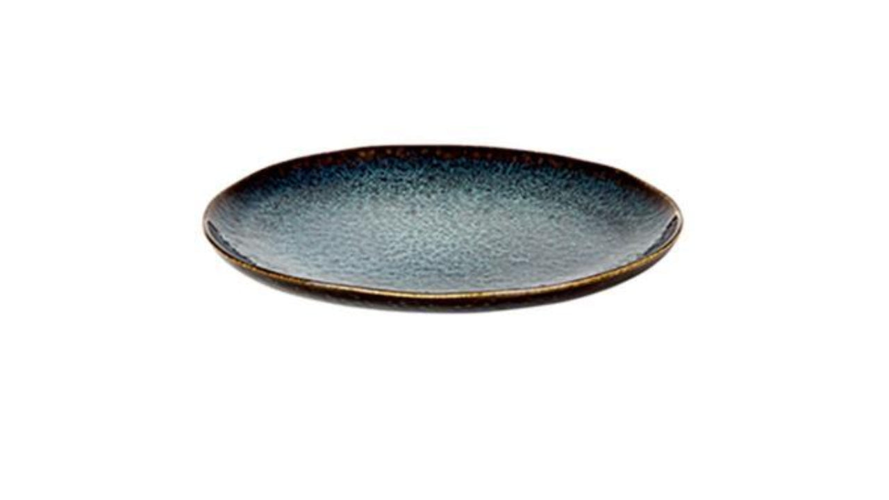 Tallerken Flad Eccentric Petrol Ø28cm