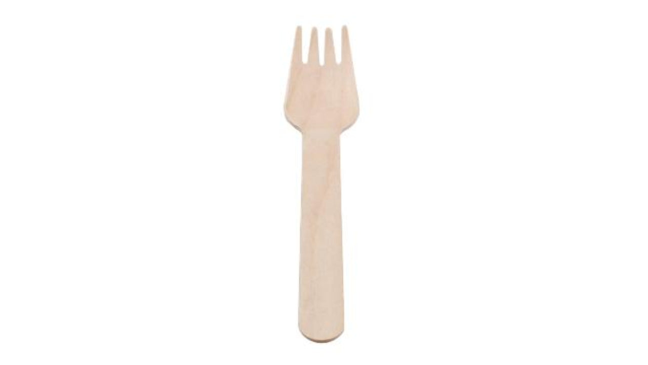 Gaffel 160mm birketræ olieret lux 100stk