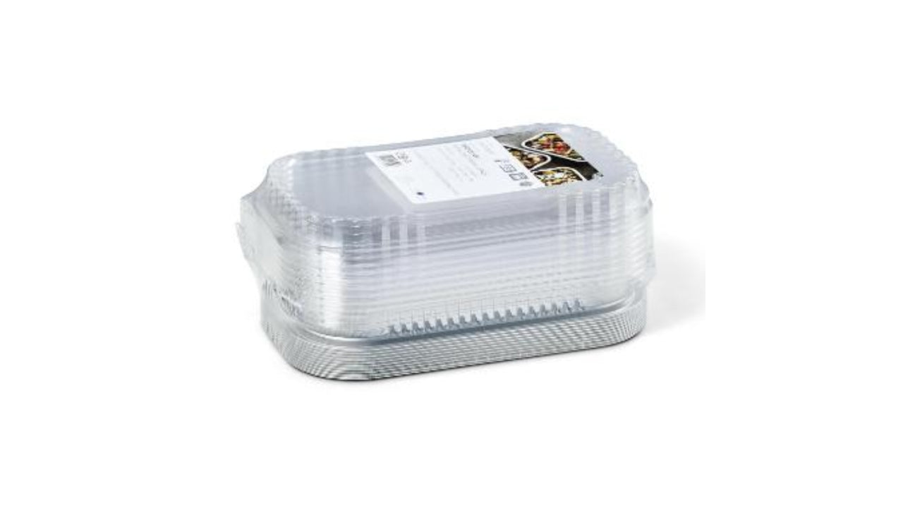 Alubakke 964ml m/plastlåg 10stk