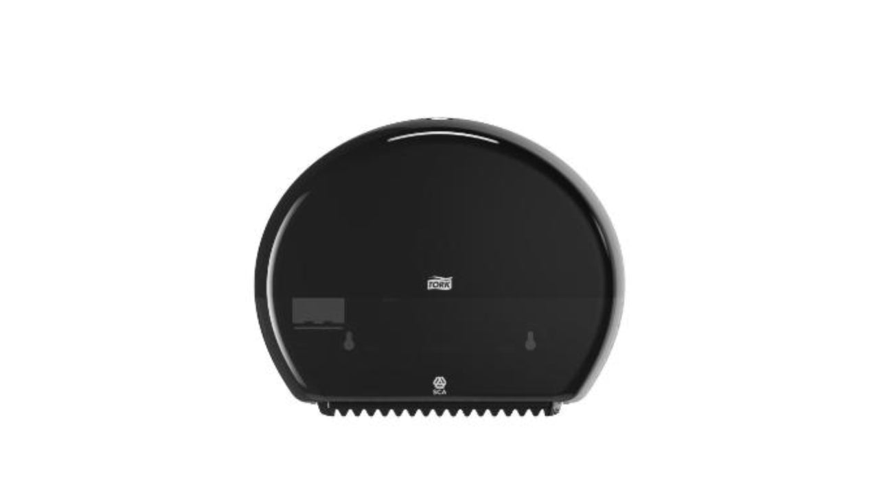 Dispenser toiletpapir Tork T2 sort