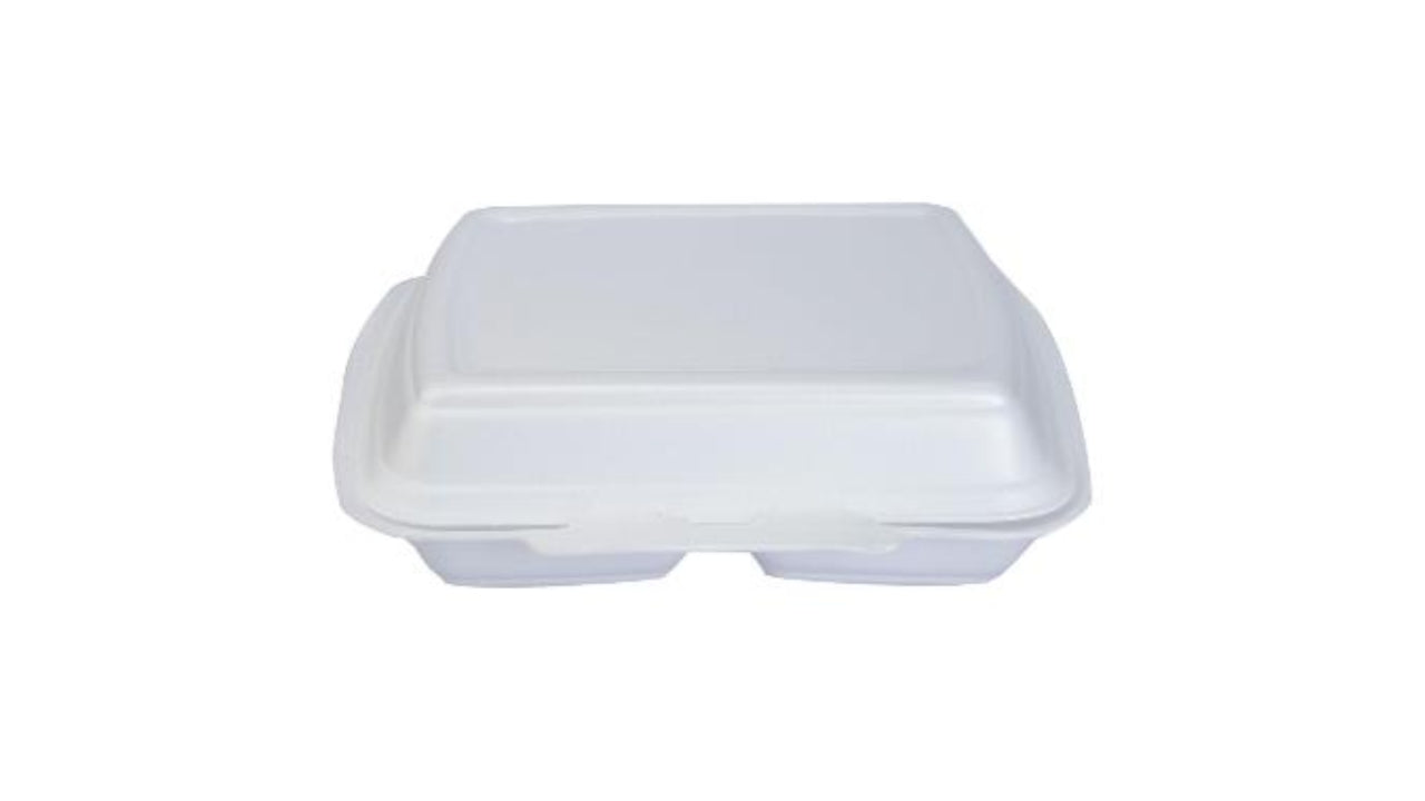 Termobakke skum 2 rum hvid 125stk