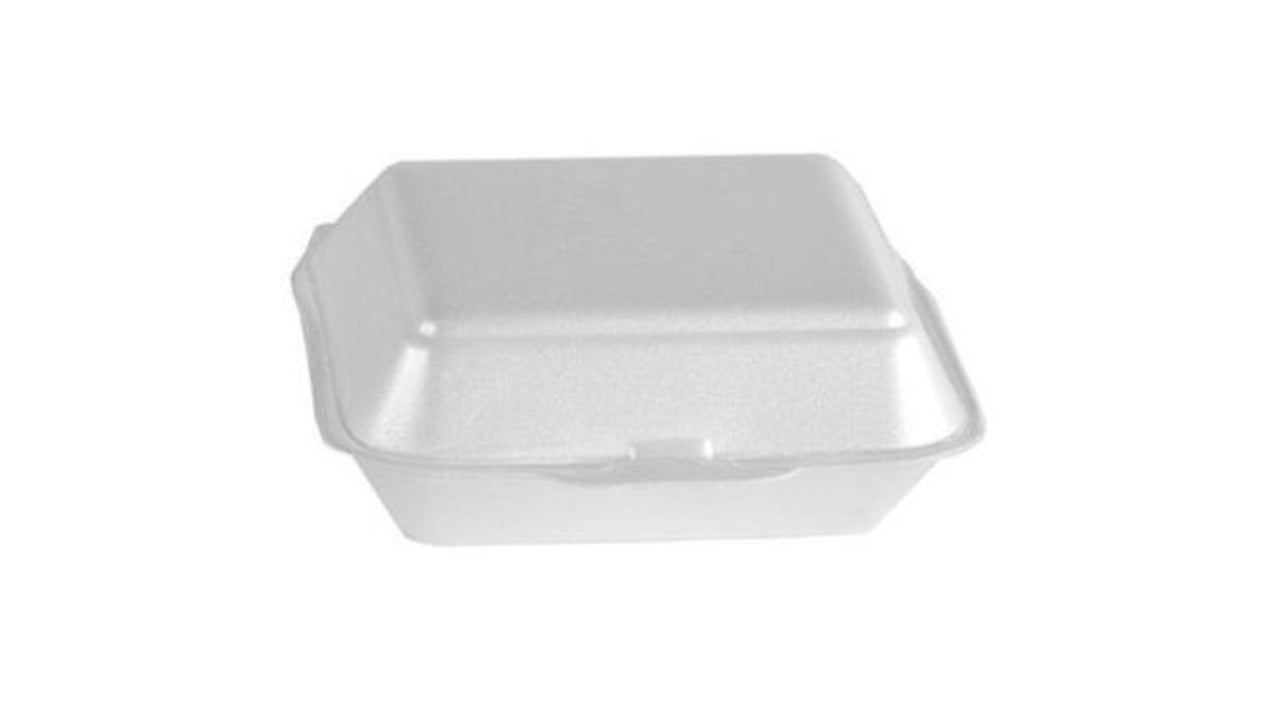 Burgerboks skum stor hvid HP2 185x145x73