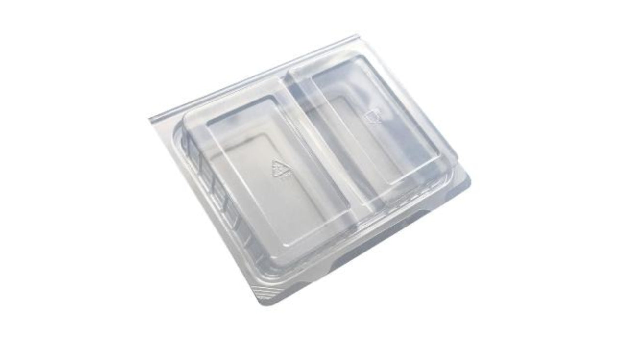 Smørrebrødsbakke 2-rum L RPET Kla 44stk