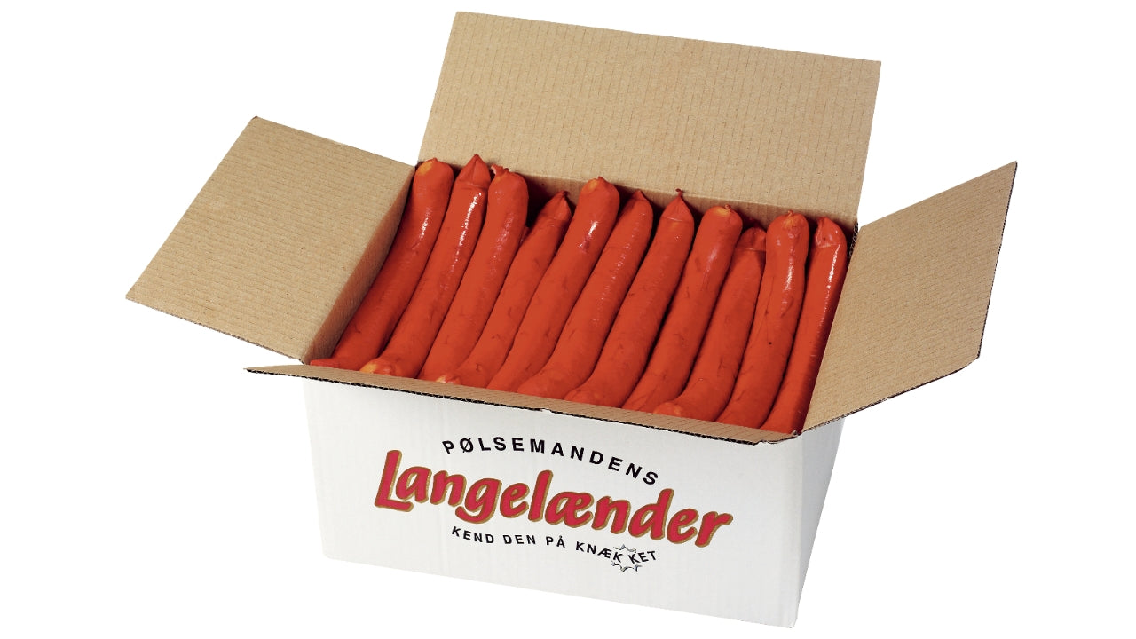 Hotdogpølse kæmpe 125g 5kg