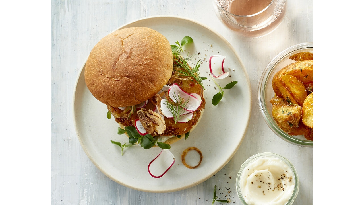 Potato burgerbun skåret 40x72g