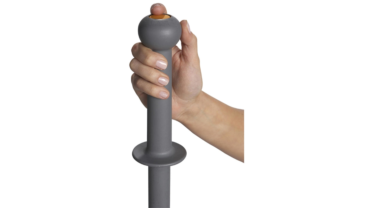 Teleskopskaft m/klik grå H115-173cm