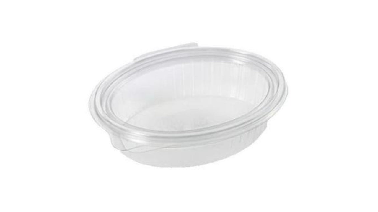 Salatbakke oval klar 370ml 50stk