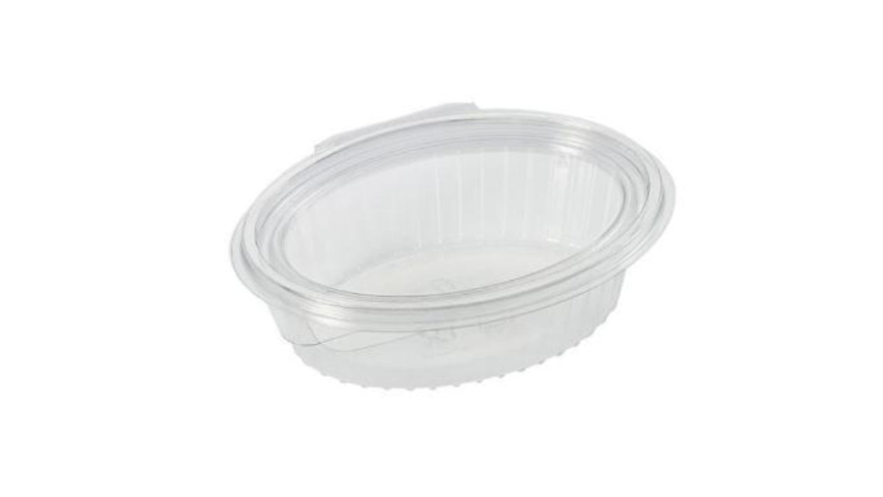 Salatbakke m/hængslet låg 50x250ml
