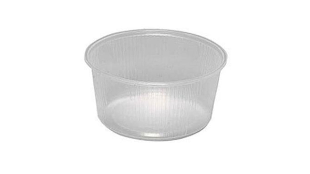 Salatbæger rund 250ml PP klar 100stk