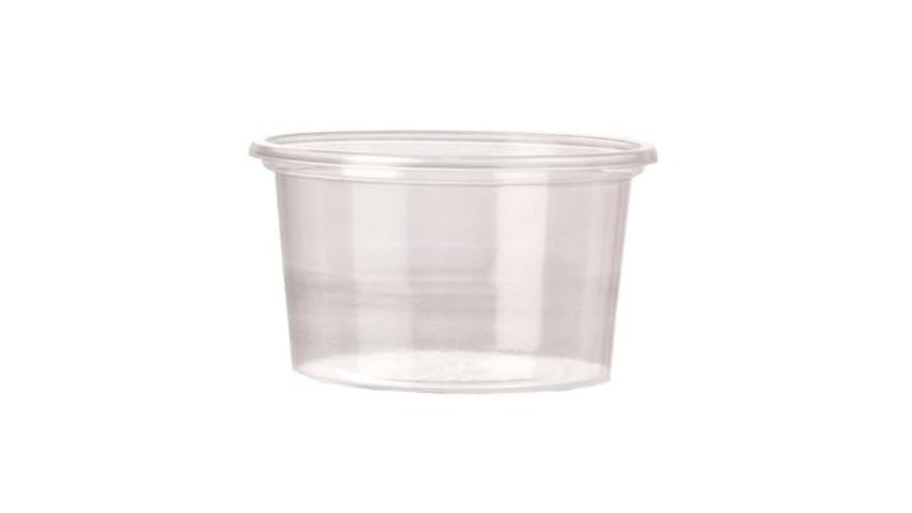 Dressingbæger rundt 100x80ml