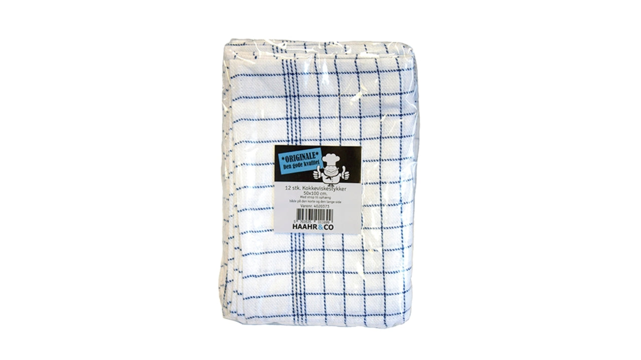 Viskestykke hvid 12-pk