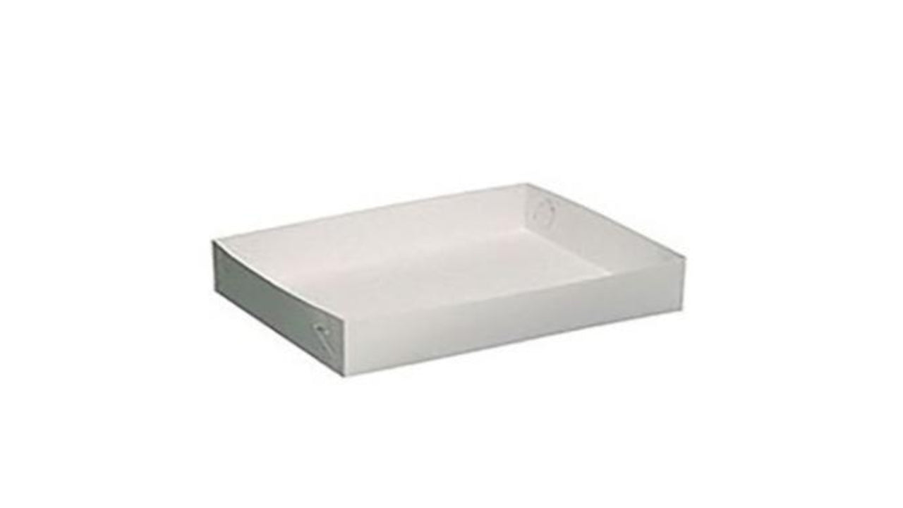 Smørrebrødsæske 100stk 445x320x65mm hvid