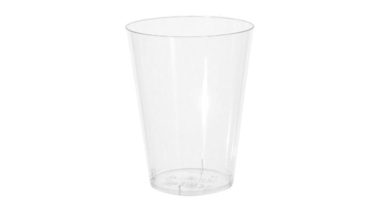 Plastglas 20cl 50stk klar højde 96mm