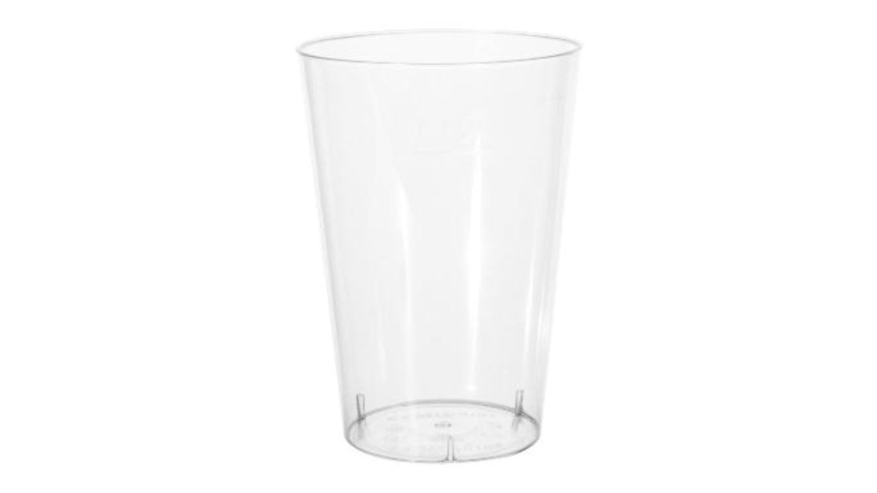 Plastglas 25cl 25stk klar ps højde 107mm