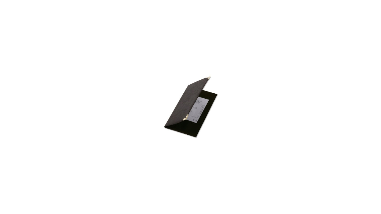 Regningsholder sort 23x13 cm classic
