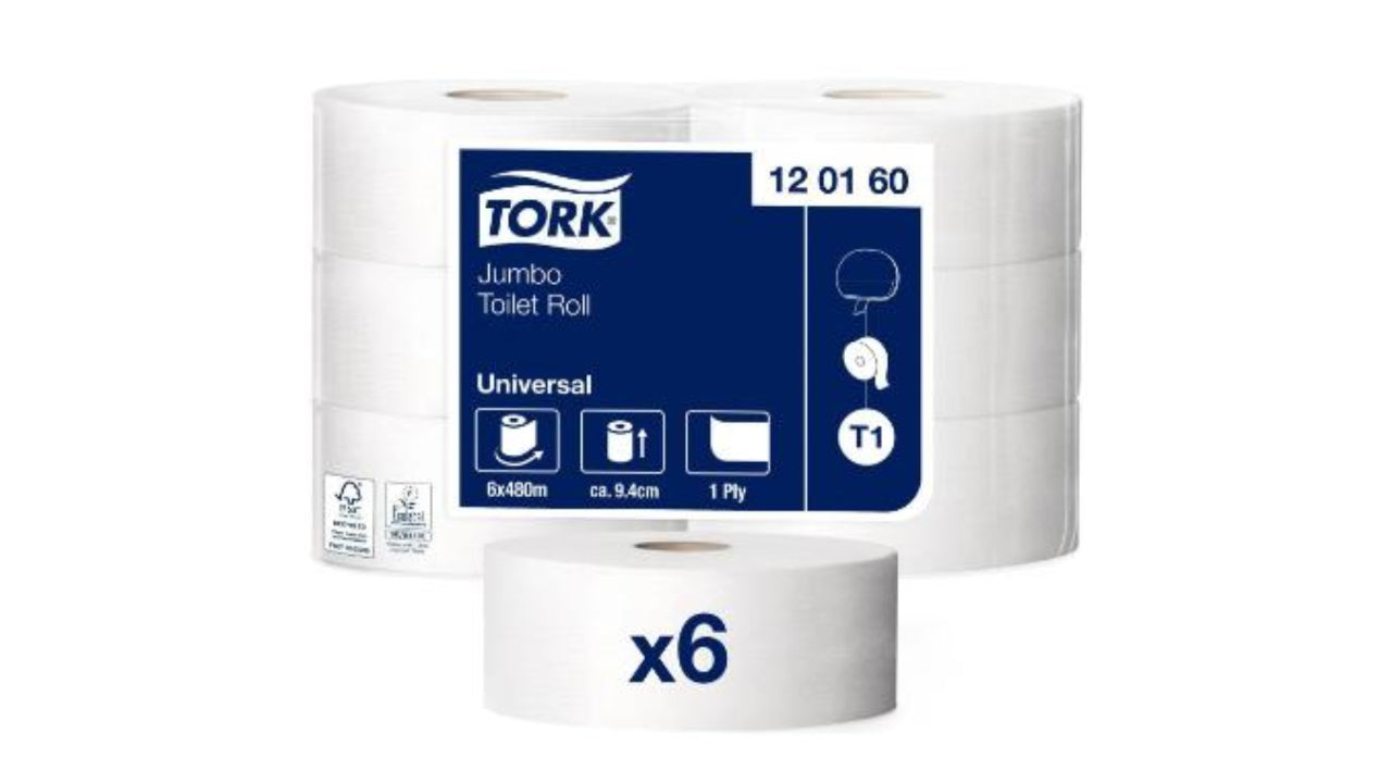 Toiletpapir Tork universal jumbo 1lag 6r
