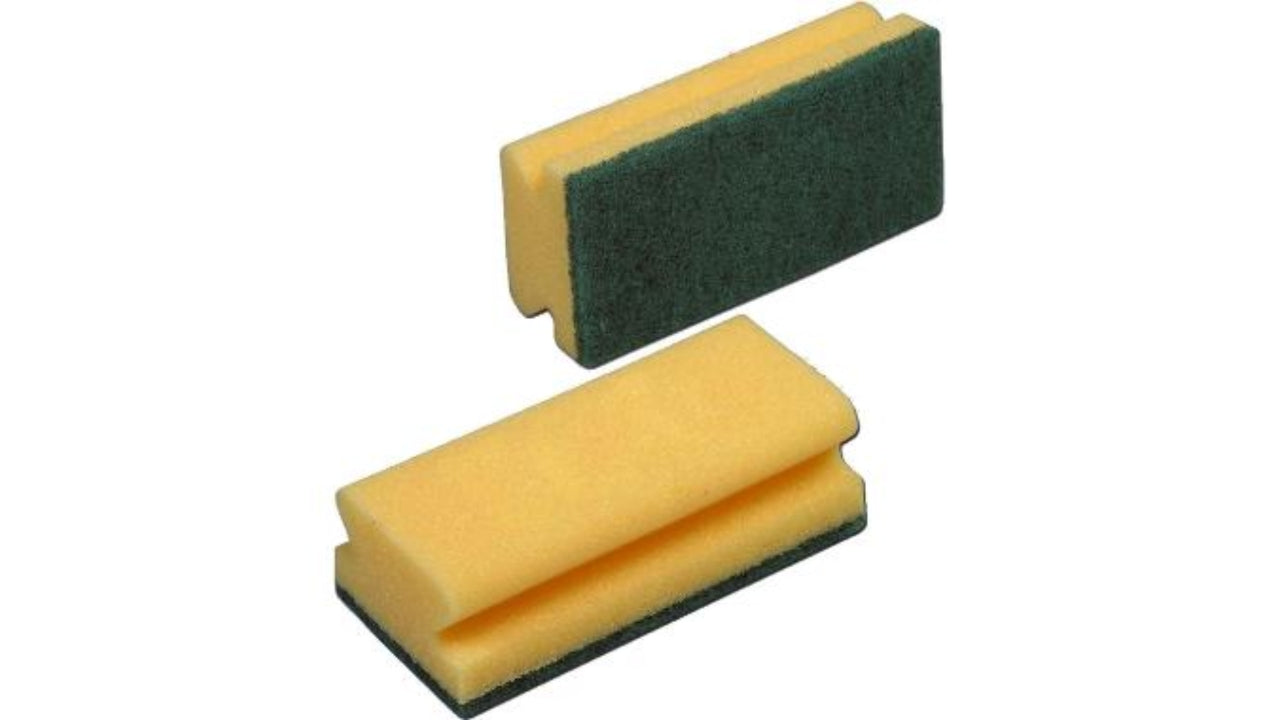 Skuresvamp rengøring grøn 5-pak