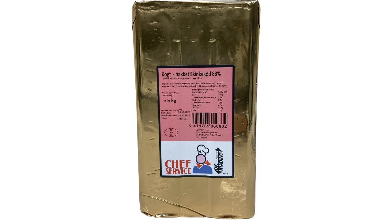 Hakket skinke 83% kogt 5kg