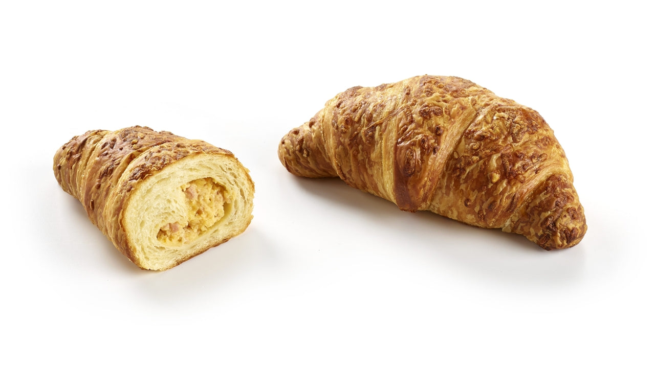 Smørcroissant skinke/ost fyld 60x100g