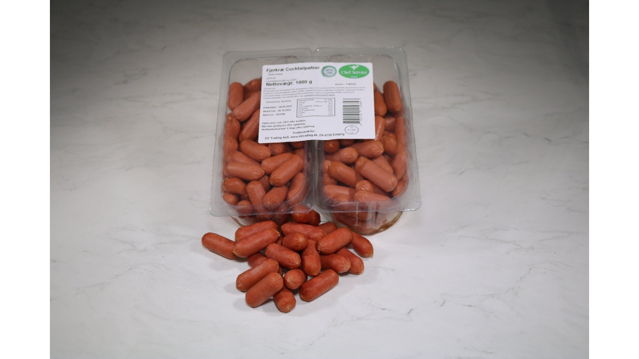 Cocktailpølser fjerkræ 1kg