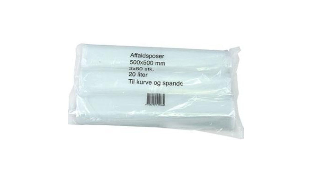 Plastpose 500x500 LD natur 3x50stk