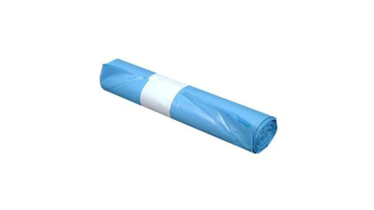 Sæk blå 55x103cm 55my 10stk