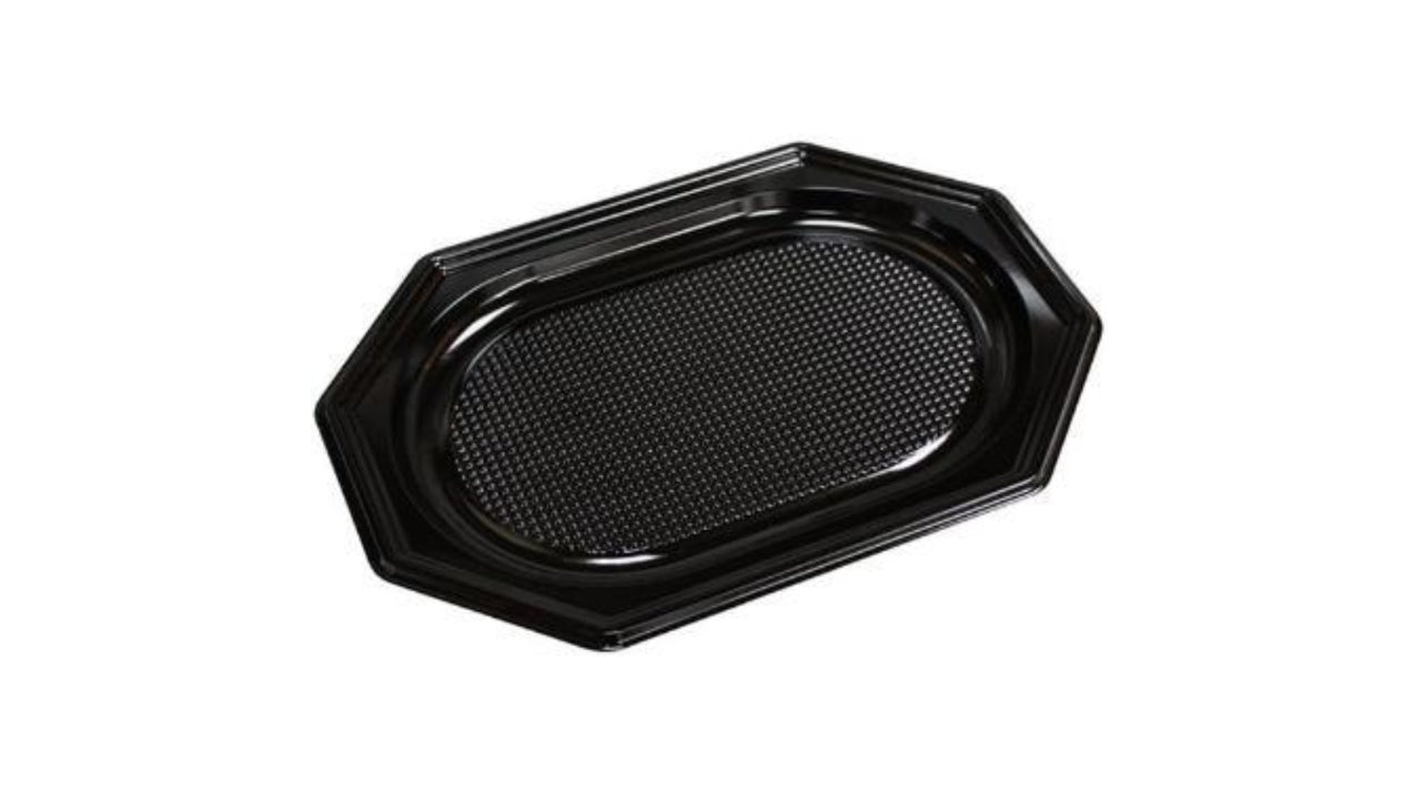 Fad plast sort 25x35cm lille PET