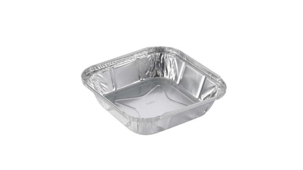 Alubakke 542ml 100stk 153x153x34mm