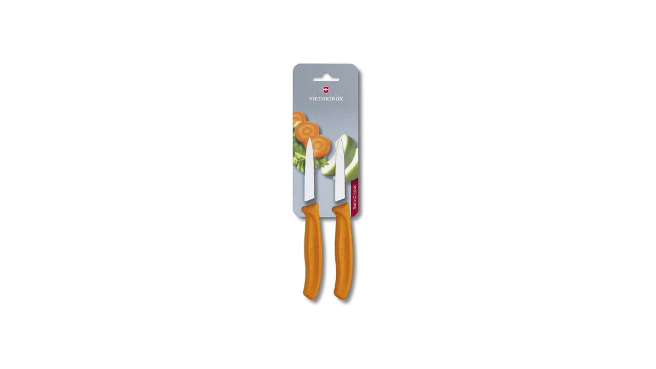 Urtekniv 8 cm Victorinox 2-pak orange