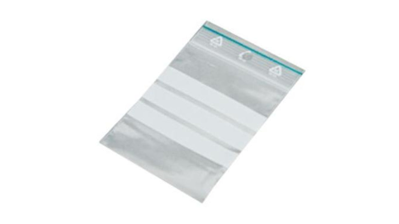 Lynlåspose m/skrivefelt 60x80mm100stk