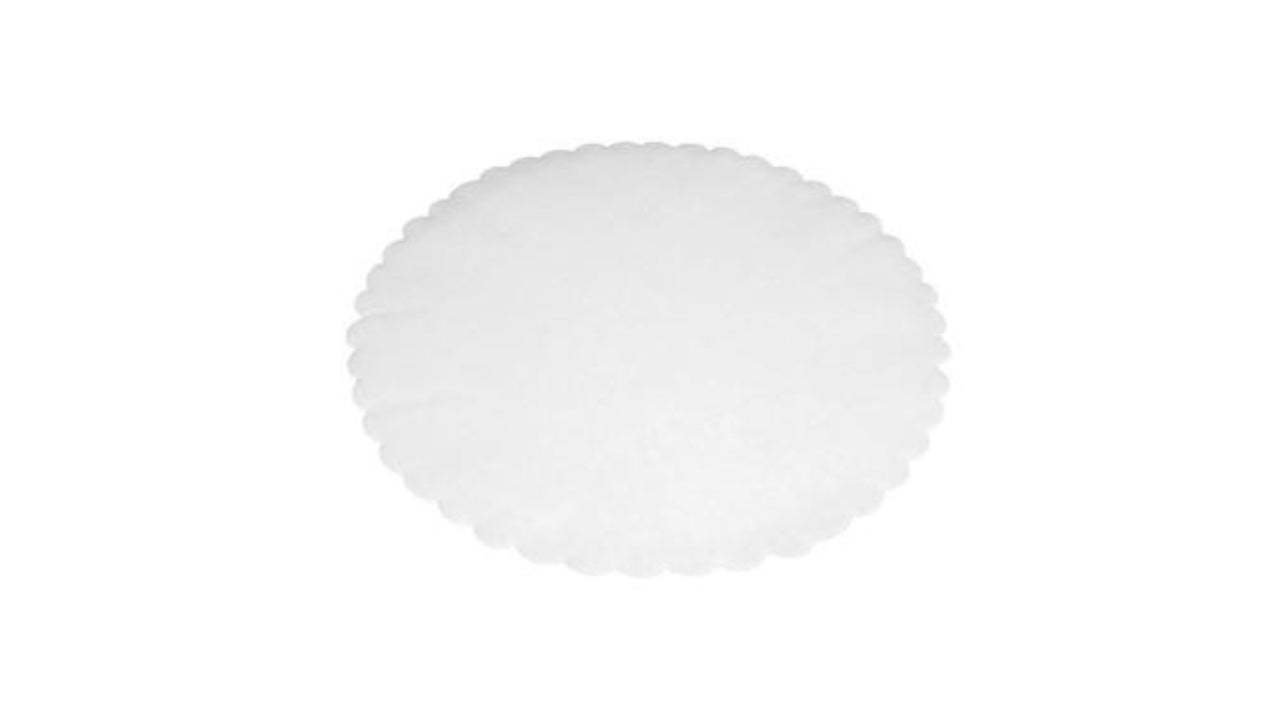 Fadpapir 33cm rund præget