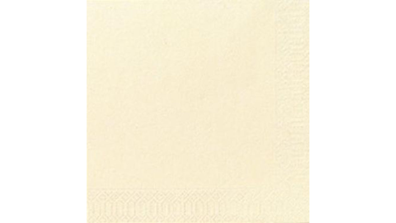 Serviet 3-lags 24x24cm cream 250stk