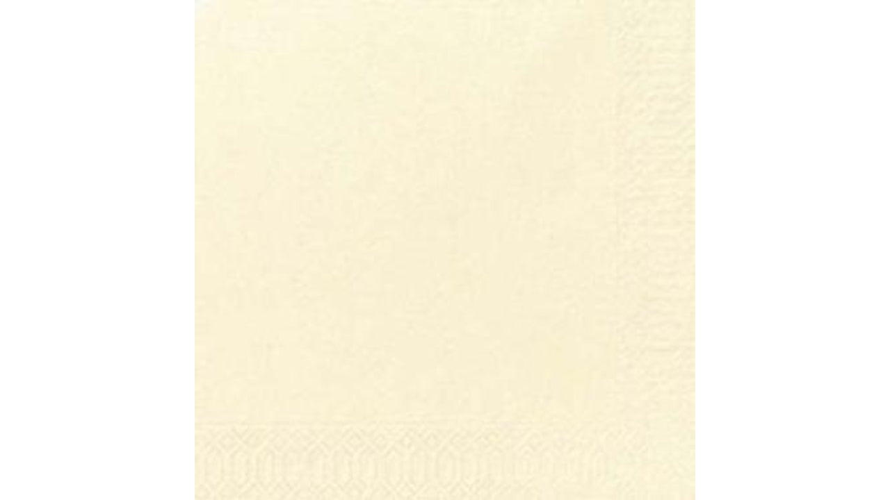Serviet 40x40cm 3-lag cream 125stk