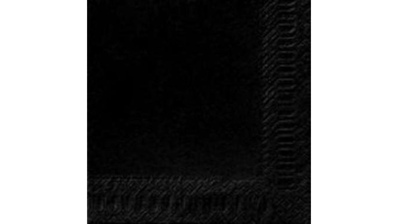 Serviet 40x40 cm 3-lag Sort 125stk