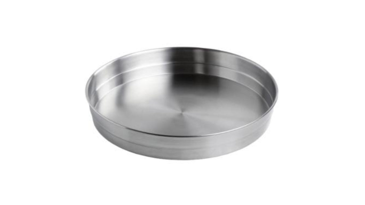 Tjenerbakke m/kant Ø32cm rustfri stål