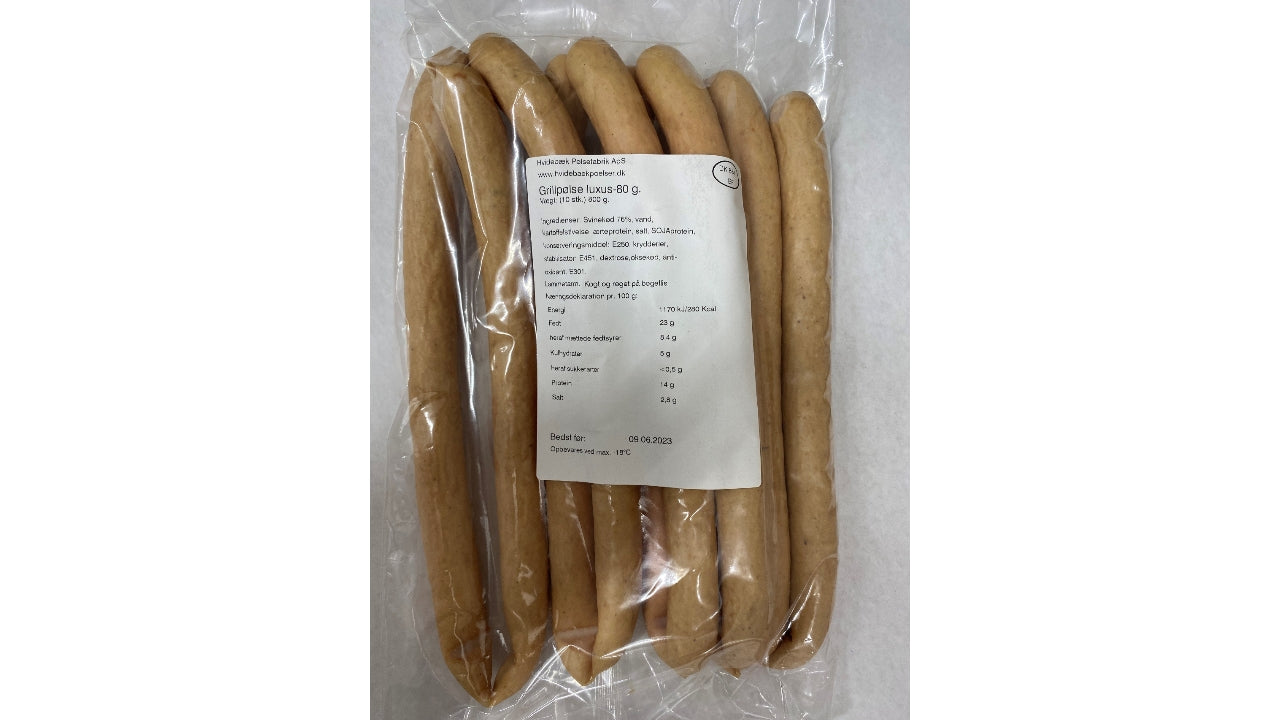 Grillpølse 10x80g 4,8kg