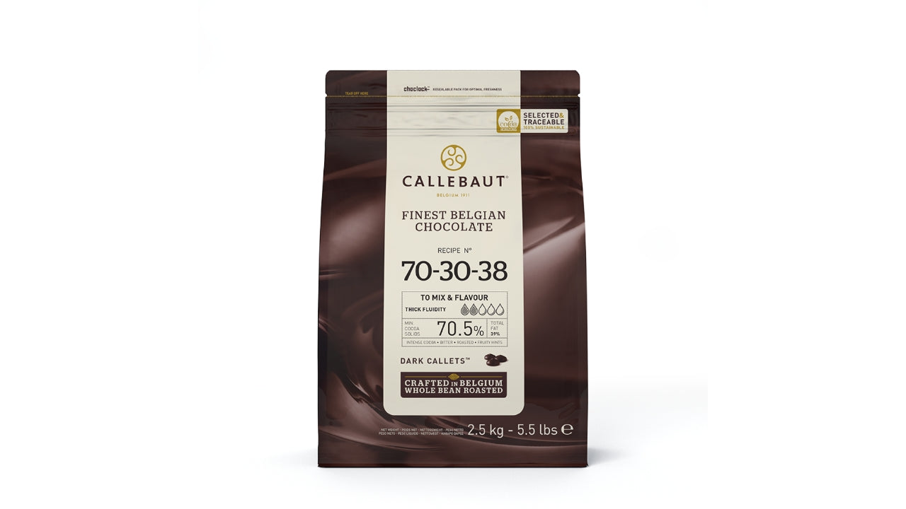 Chokolade ekstra mørk 70,5% 2,5kg