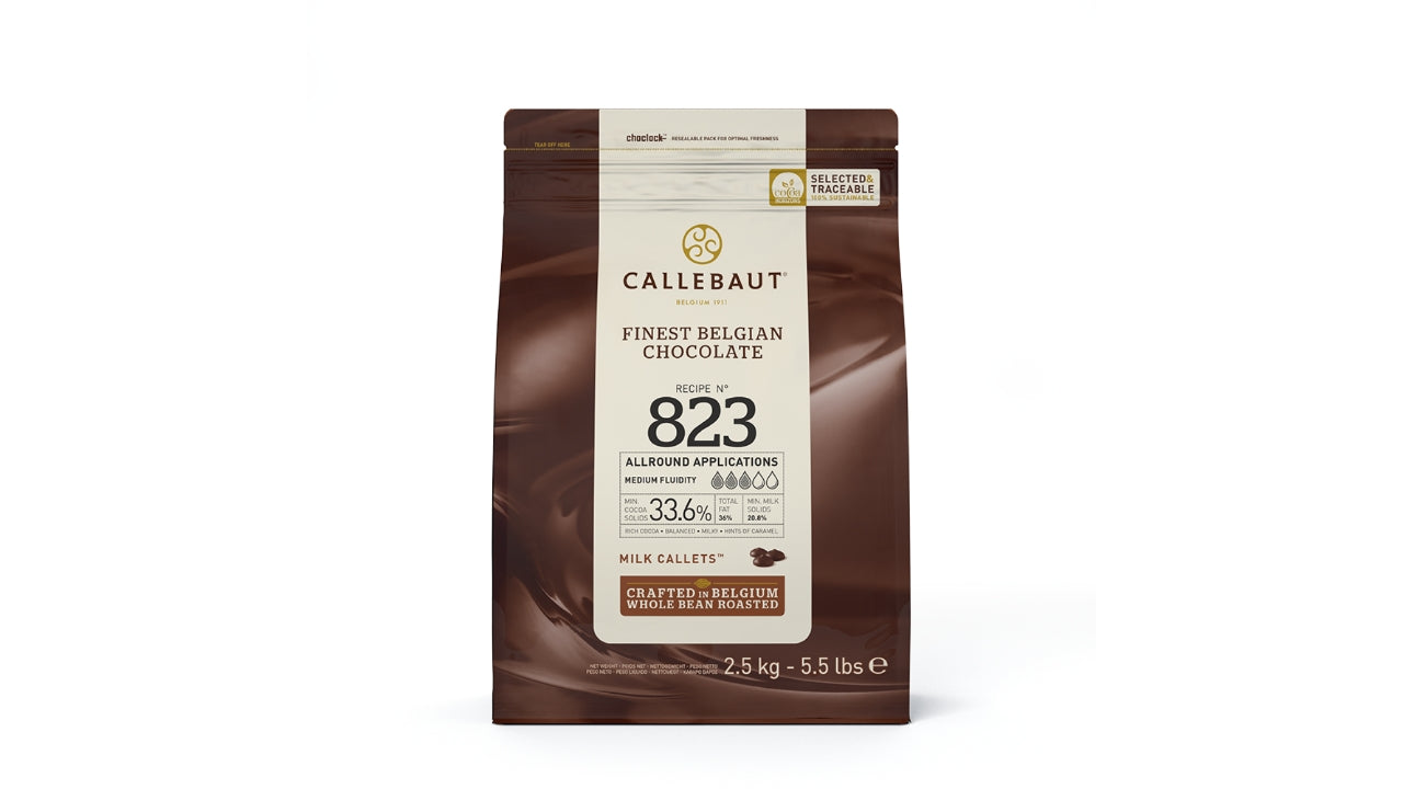 Chokolade lys kakao 33,6% 2,5kg