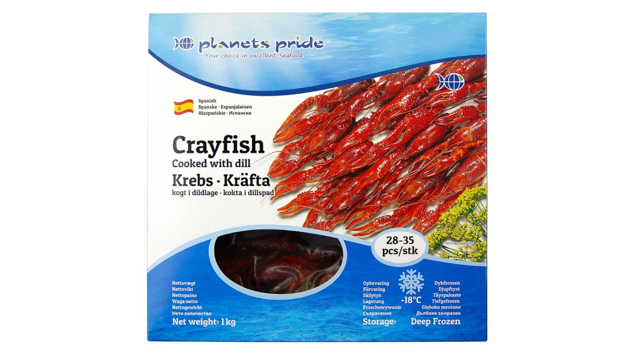 Flodkrebs 1/1 kogte dildlage 28/35 1kg