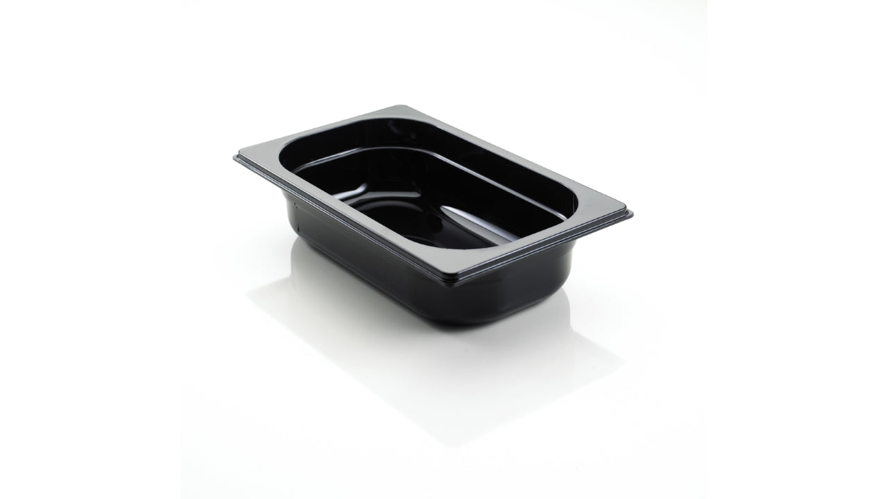 Kantine Polycarbonat Sort 1/4 GN 15cm