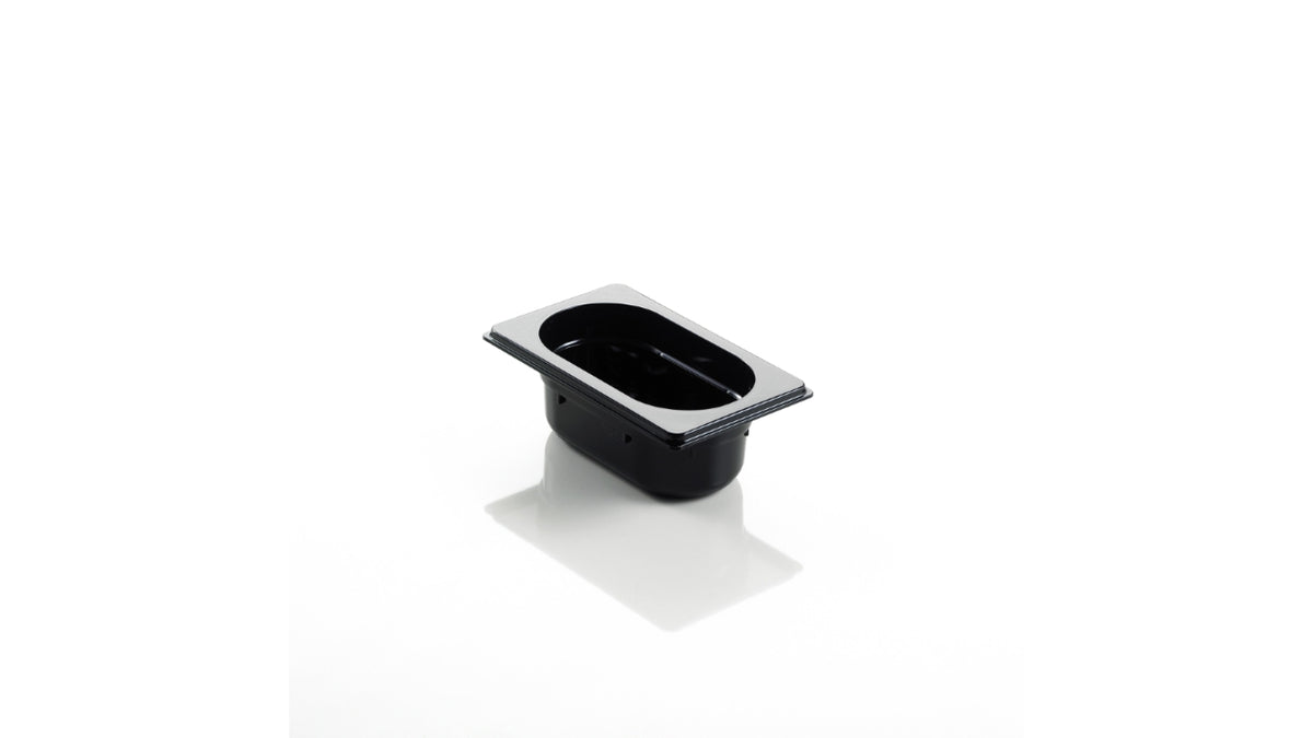 Kantine Polycarbonat Sort 1/9 GN 6,5cm