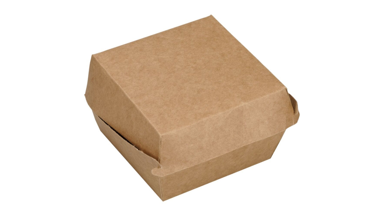 Burgerboks i brun pap 1100ml 100stk