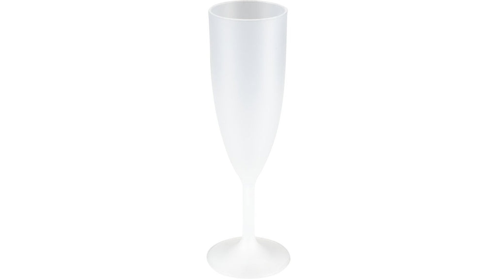 Champagneglas frosted hvid PP 24stk
