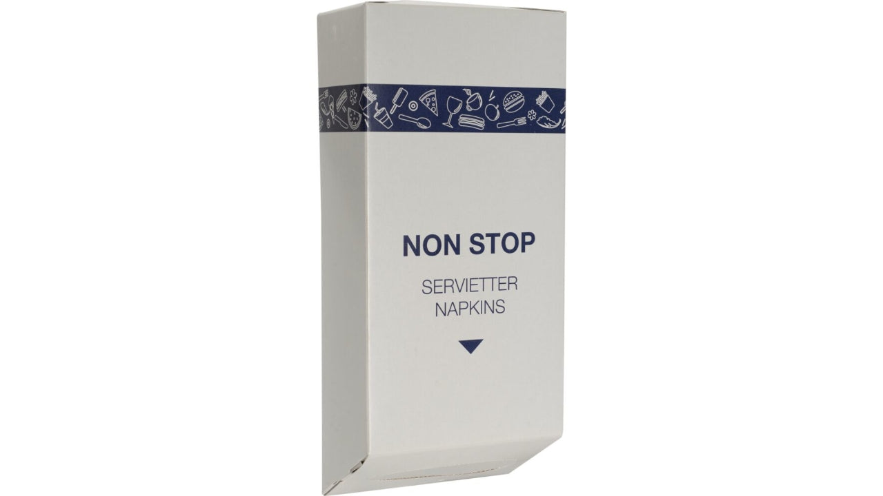 Nonstop serviet 1-lags 21x8,5cm hvid