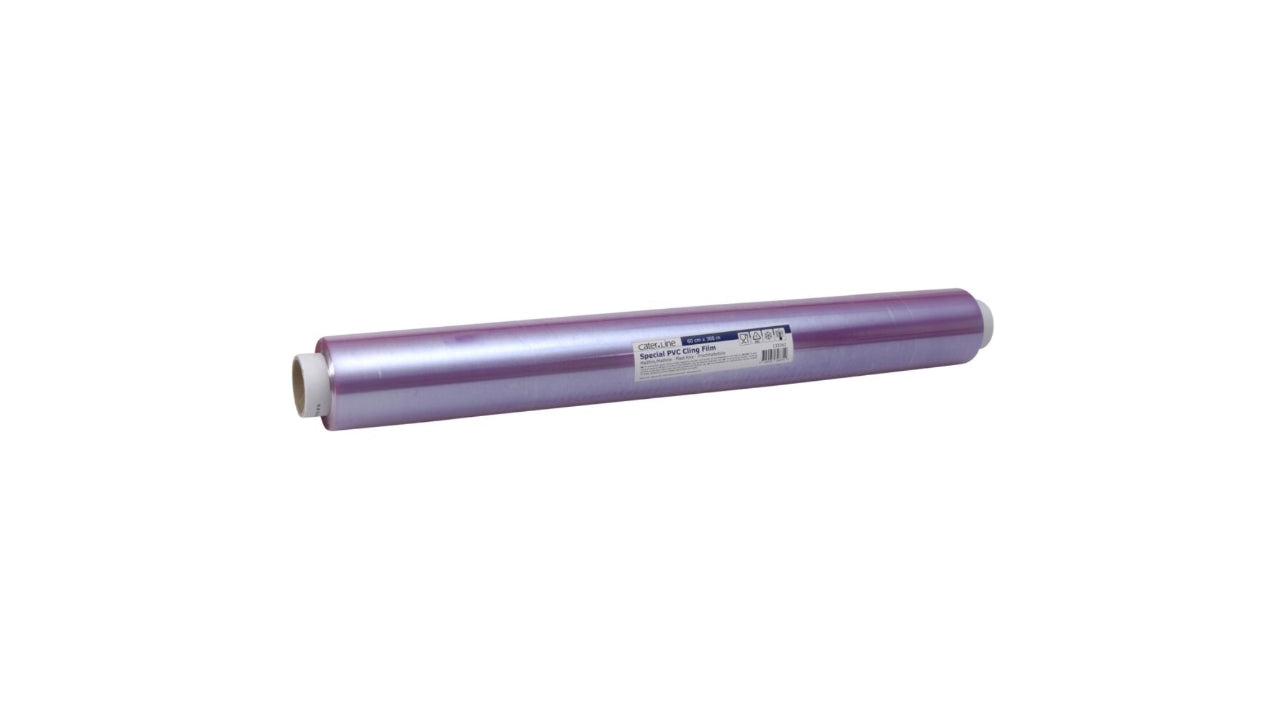 Madfilm 300m 59cm lilla PVC uperforeret